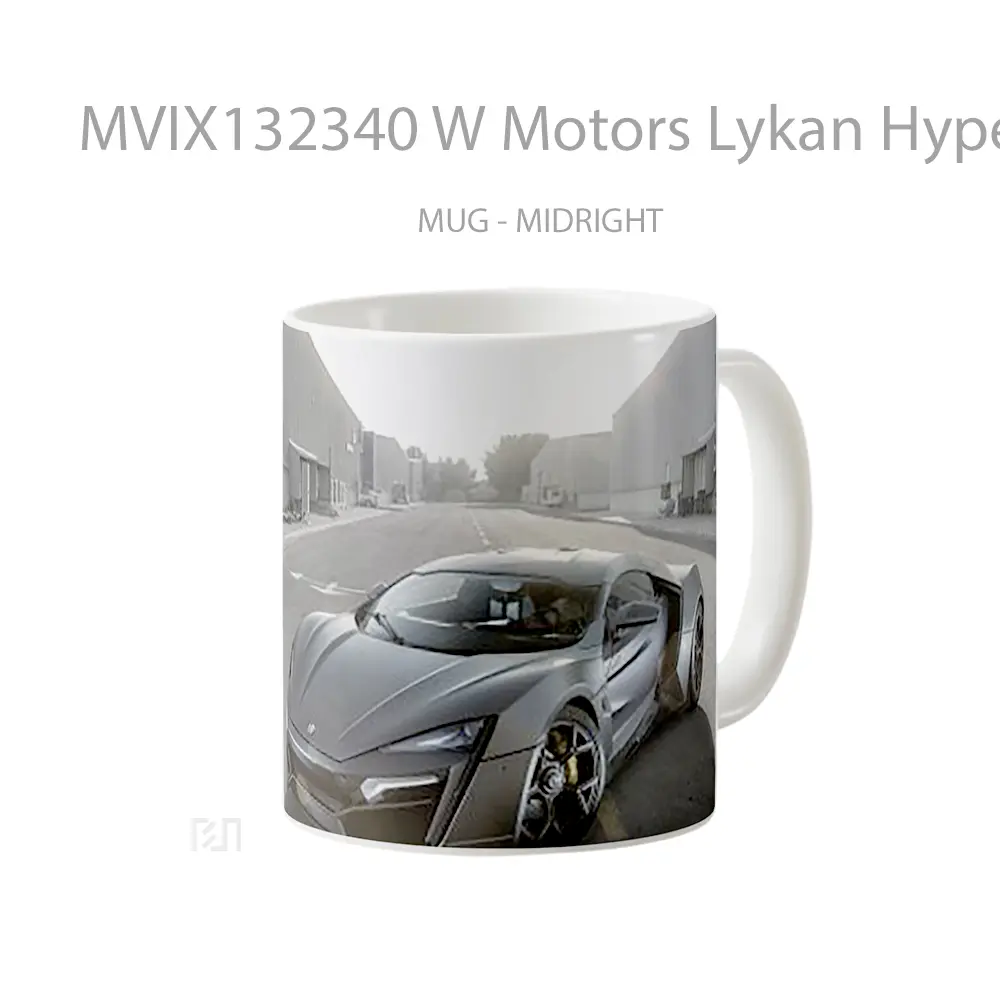 Mug W Motors Lykan Hypersport V1 Gelas Keramik Unik - All-side / Desain