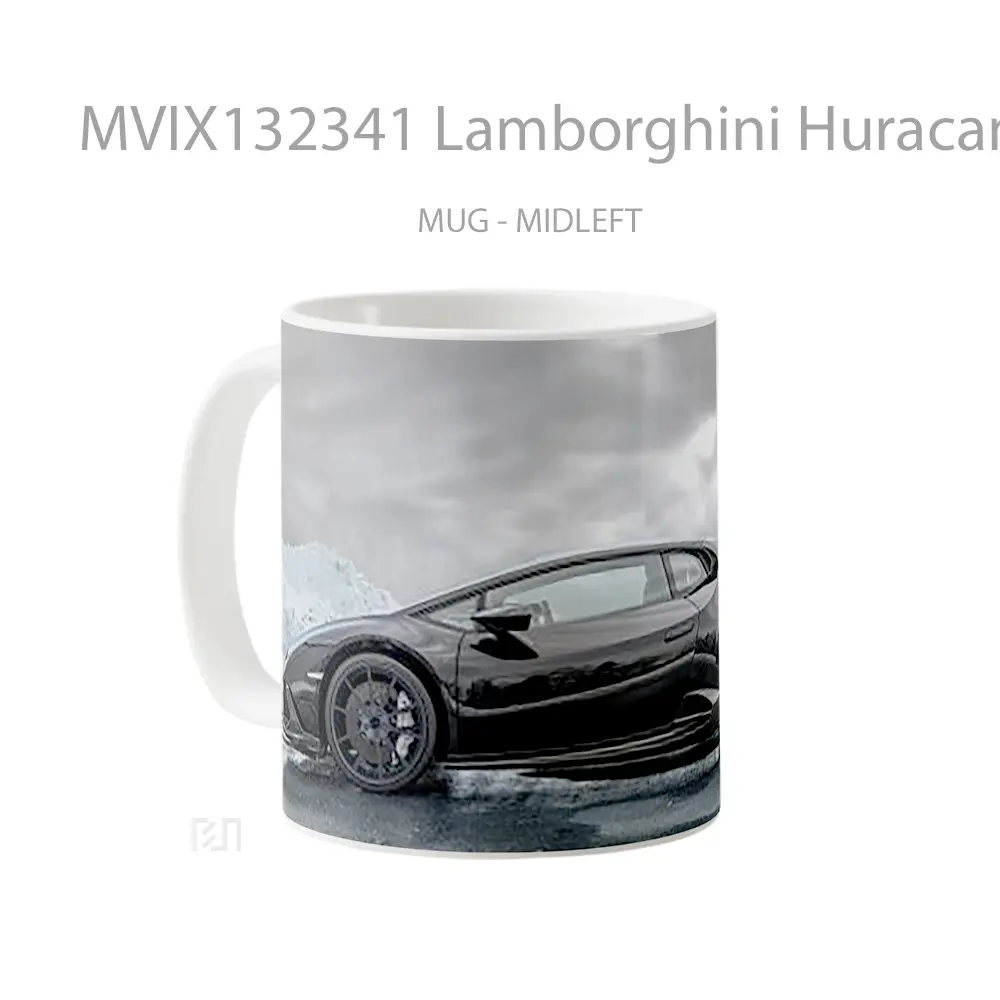 Mug Lamborghini Huracan Cangkir Mobil - All-side / Desain