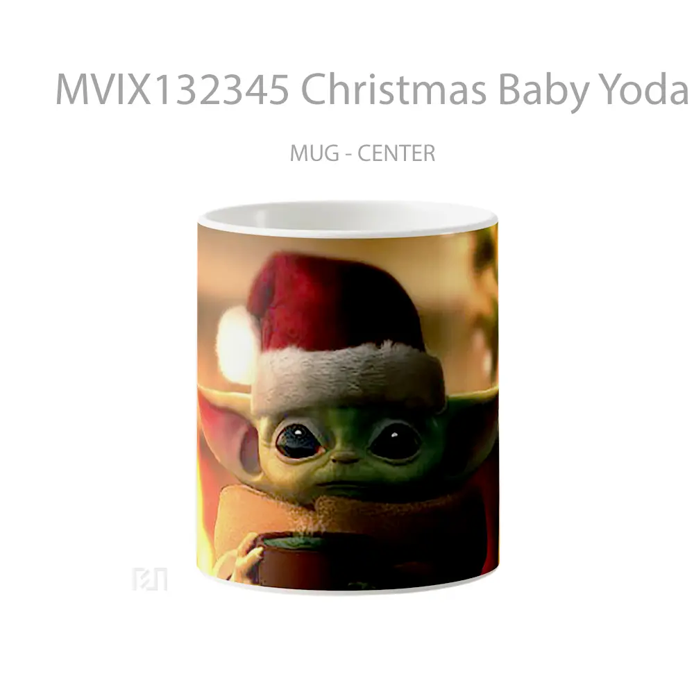 Mug Christmas Baby Yoda Star Wars Gelas Star Wars