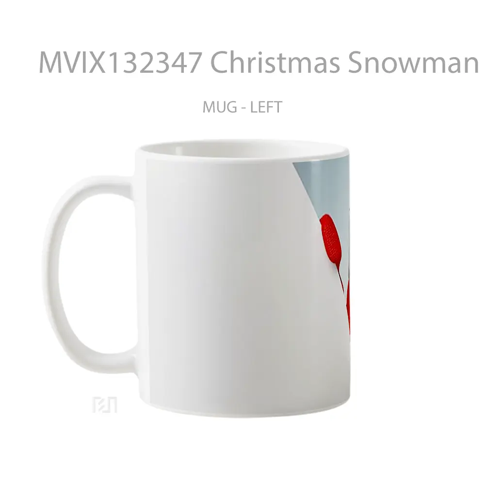 Mug Christmas Snowman V1 Gelas Keramik Unik - All-side / Desain