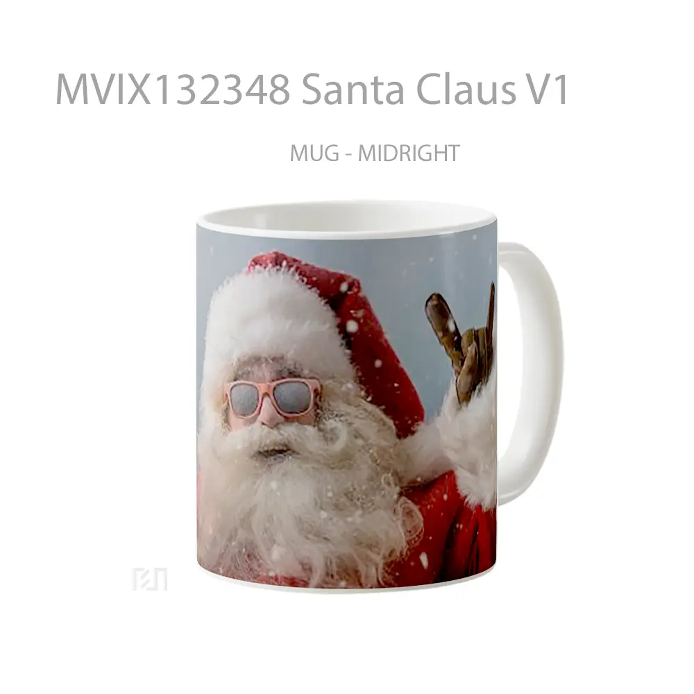 Mug Santa Claus V1 Gelas Keramik Unik - All-side / Desain