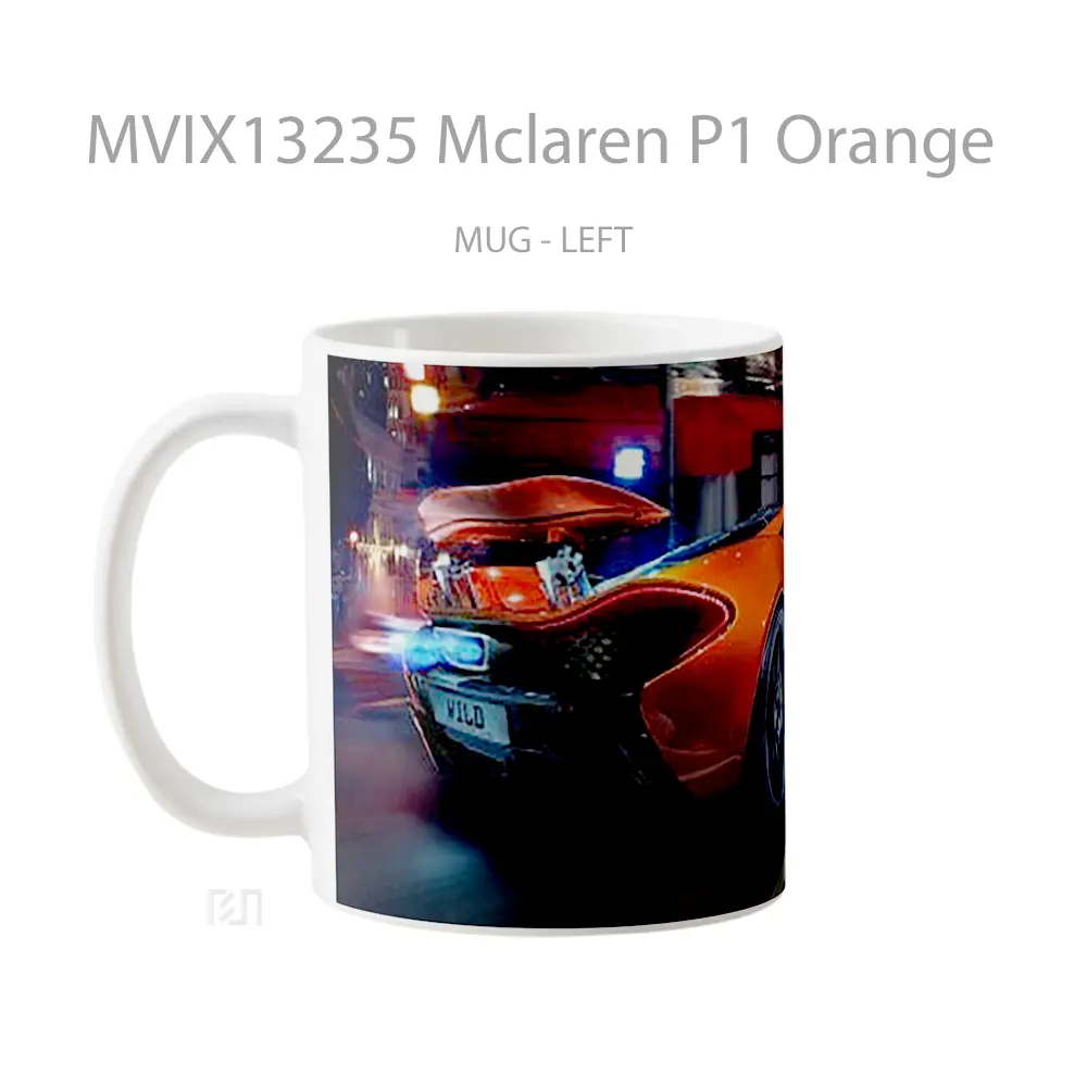 Mug Mclaren P1 Orange Gelas Keramik Unik - All-side / Desain