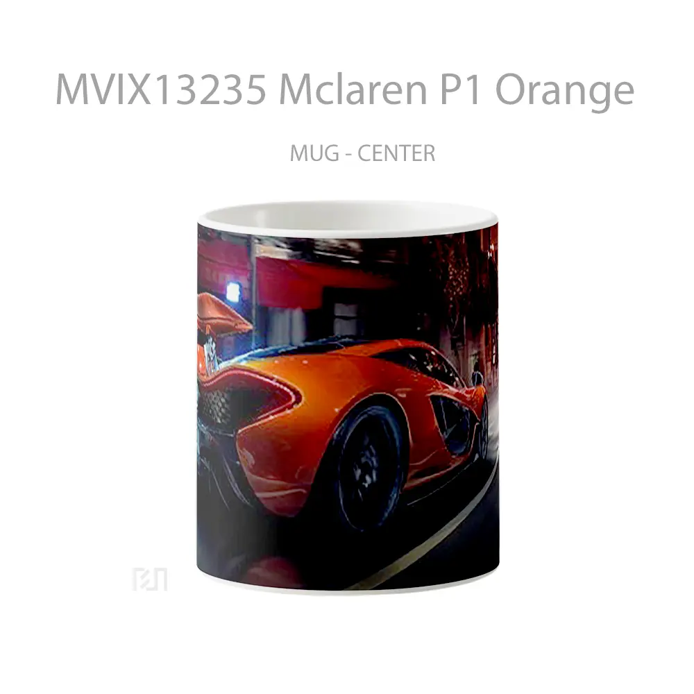 Mug Mclaren P1 Orange Gelas Keramik Unik