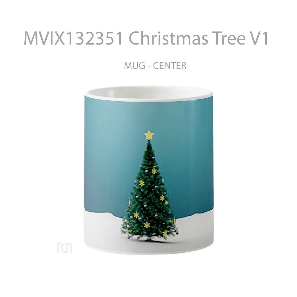 Mug Christmas Tree V1 Gelas Pemandangan Alam