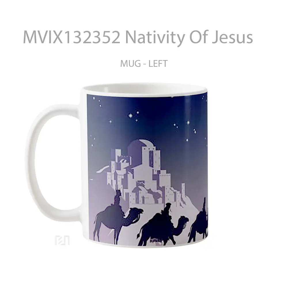 Mug Nativity Of Jesus Gelas Keramik Unik - All-side / Desain