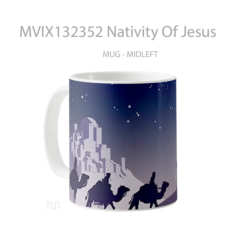 Mug Nativity Of Jesus Gelas Keramik Unik - All-side / Desain
