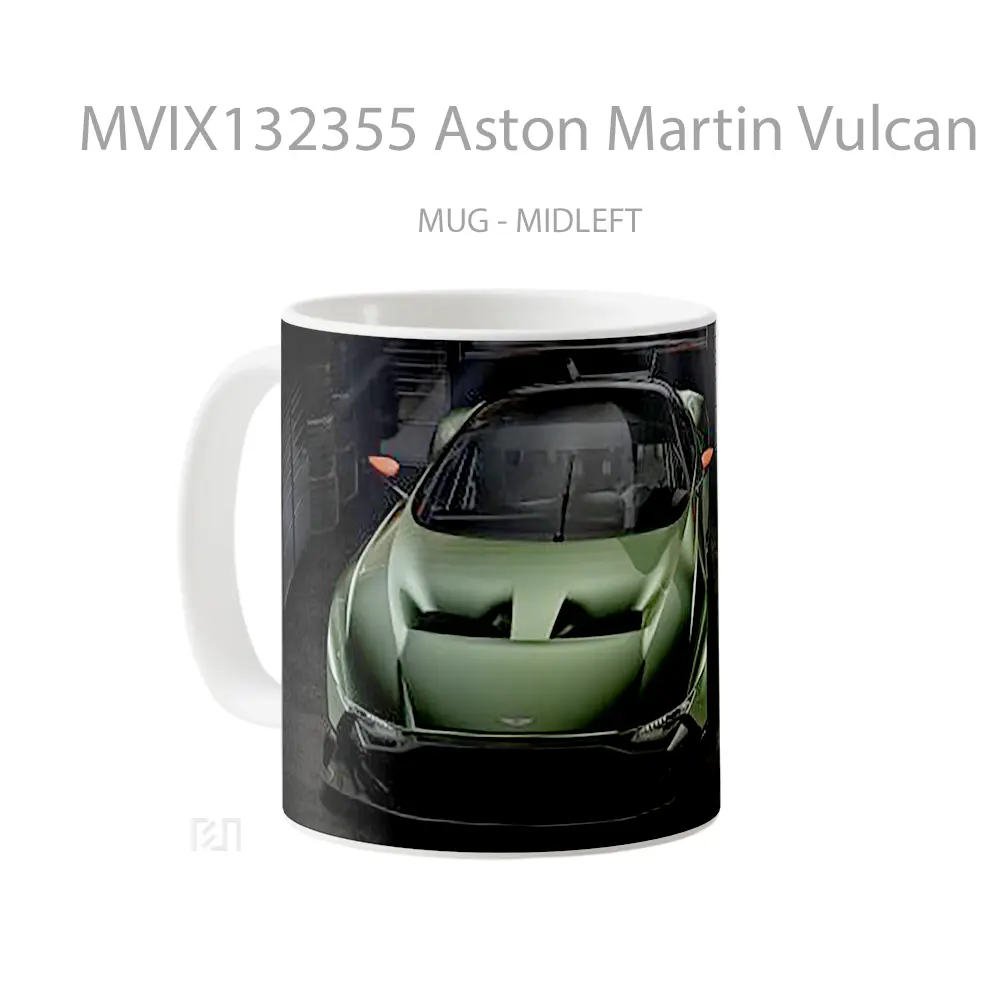 Mug Aston Martin Vulcan Cangkir Mobil - All-side / Desain