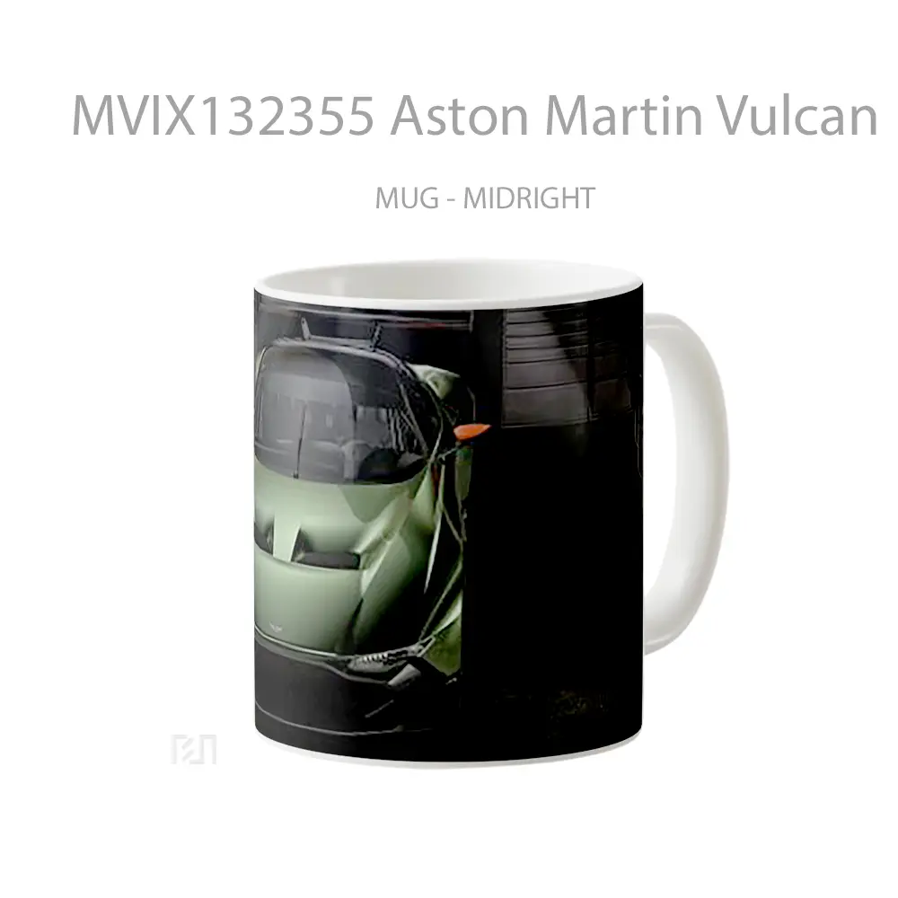 Mug Aston Martin Vulcan Cangkir Mobil - All-side / Desain