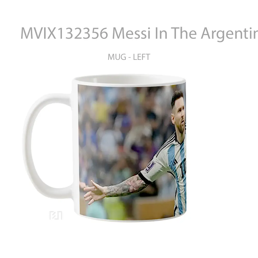 Mug Messi In The Argentina National Team V2 Gelas Keramik Unik - All-side / Desain