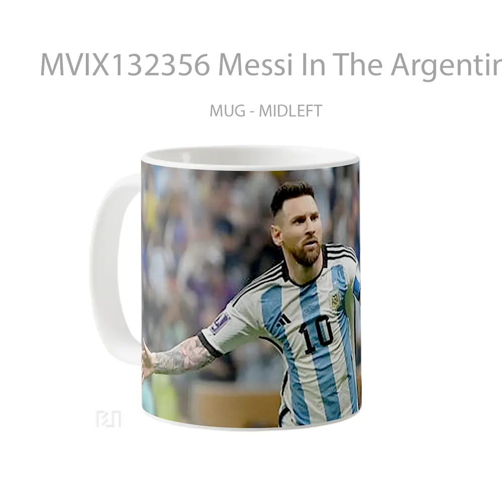 Mug Messi In The Argentina National Team V2 Gelas Keramik Unik - All-side / Desain