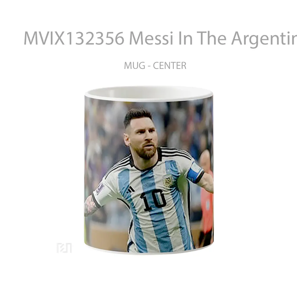 Mug Messi In The Argentina National Team V2 Gelas Keramik Unik