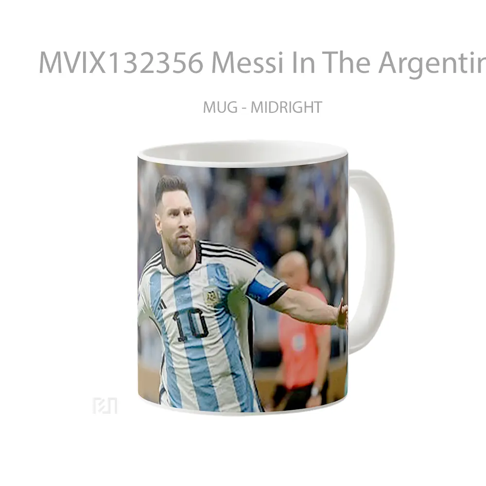 Mug Messi In The Argentina National Team V2 Gelas Keramik Unik - All-side / Desain