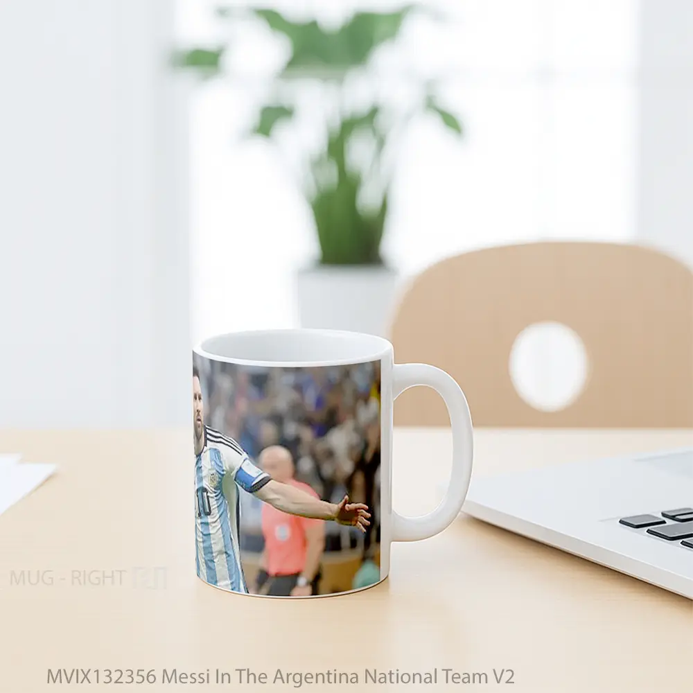 Mug Messi In The Argentina National Team V2 Gelas Keramik Unik - All-side / Desain