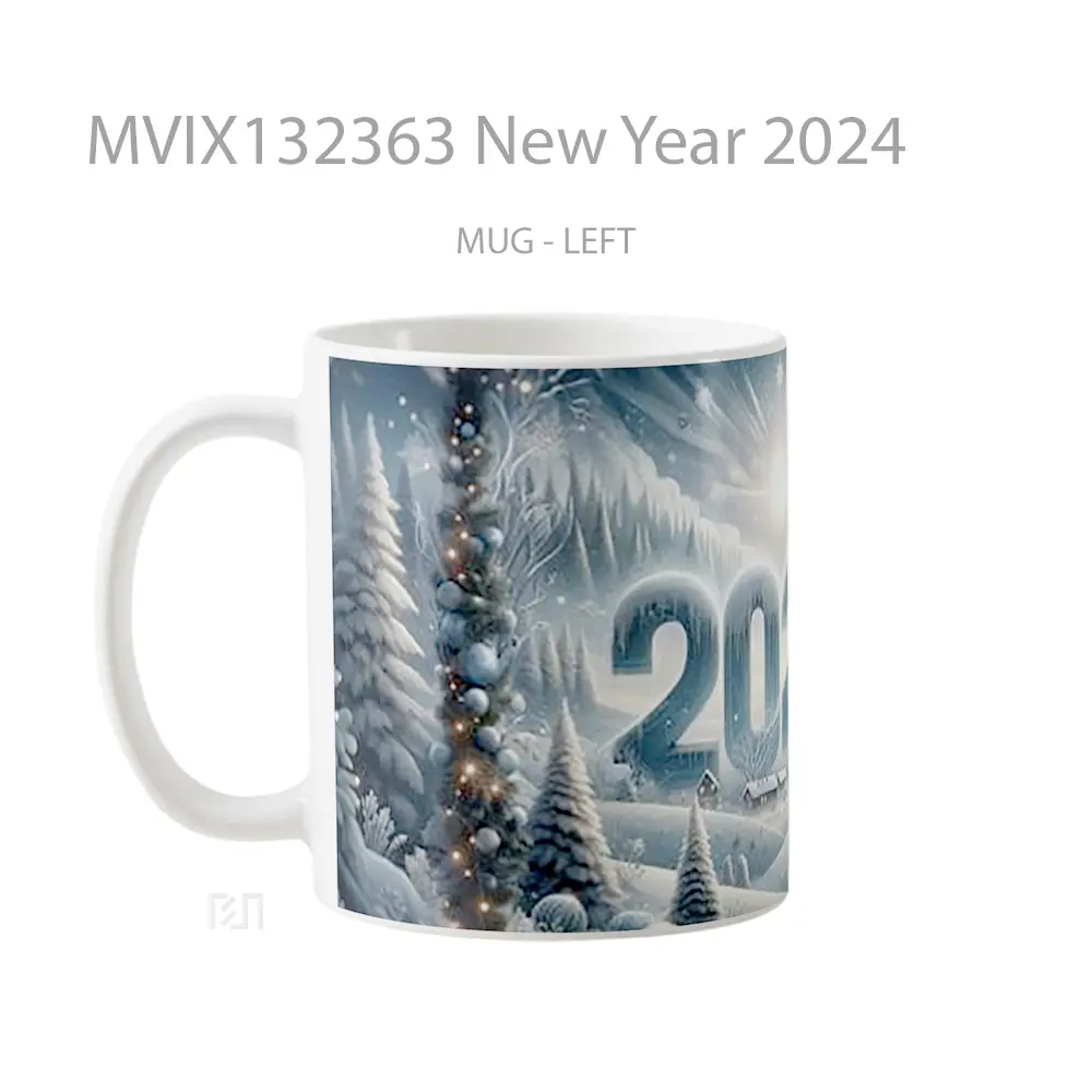 Mug New Year 2024 Gelas Keramik Unik - All-side / Desain