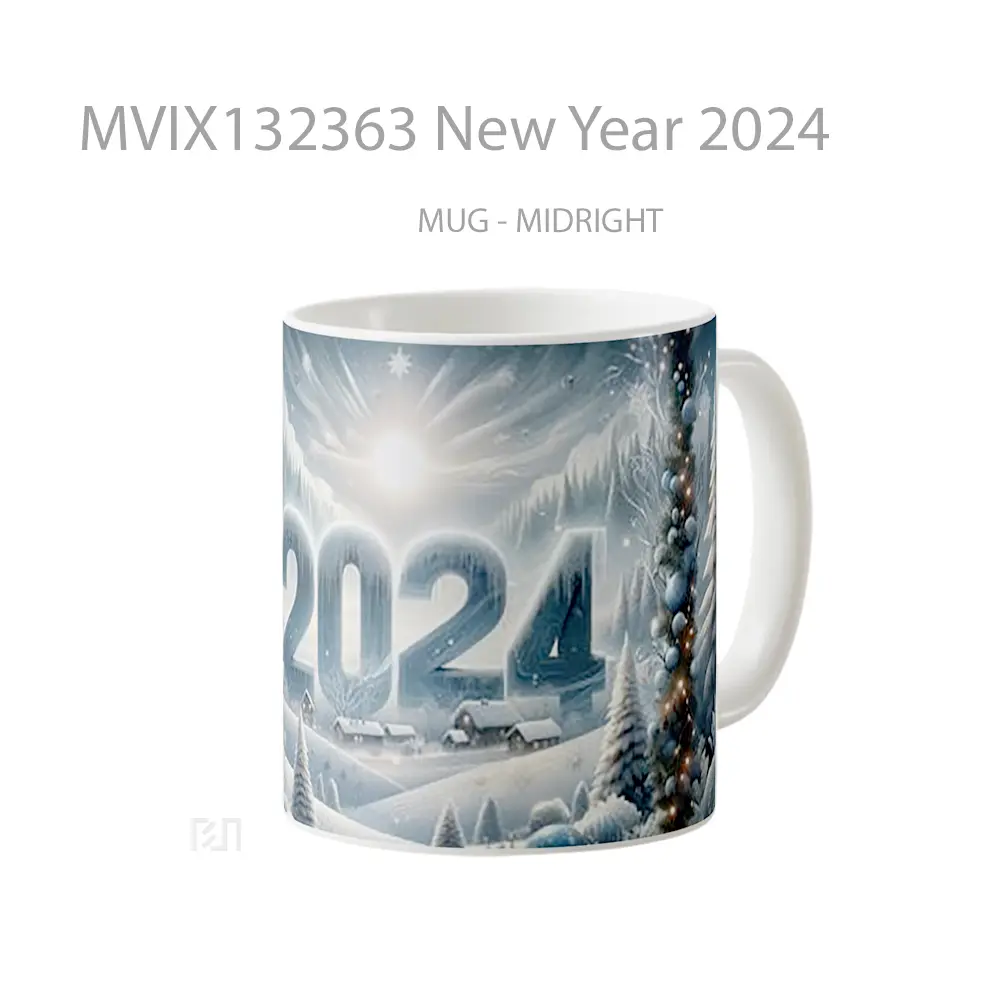 Mug New Year 2024 Gelas Keramik Unik - All-side / Desain