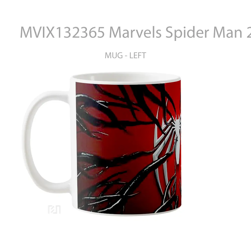 Mug Marvels Spider Man 2 Venom Symbiote Logo Gelas Superhero - All-side / Desain