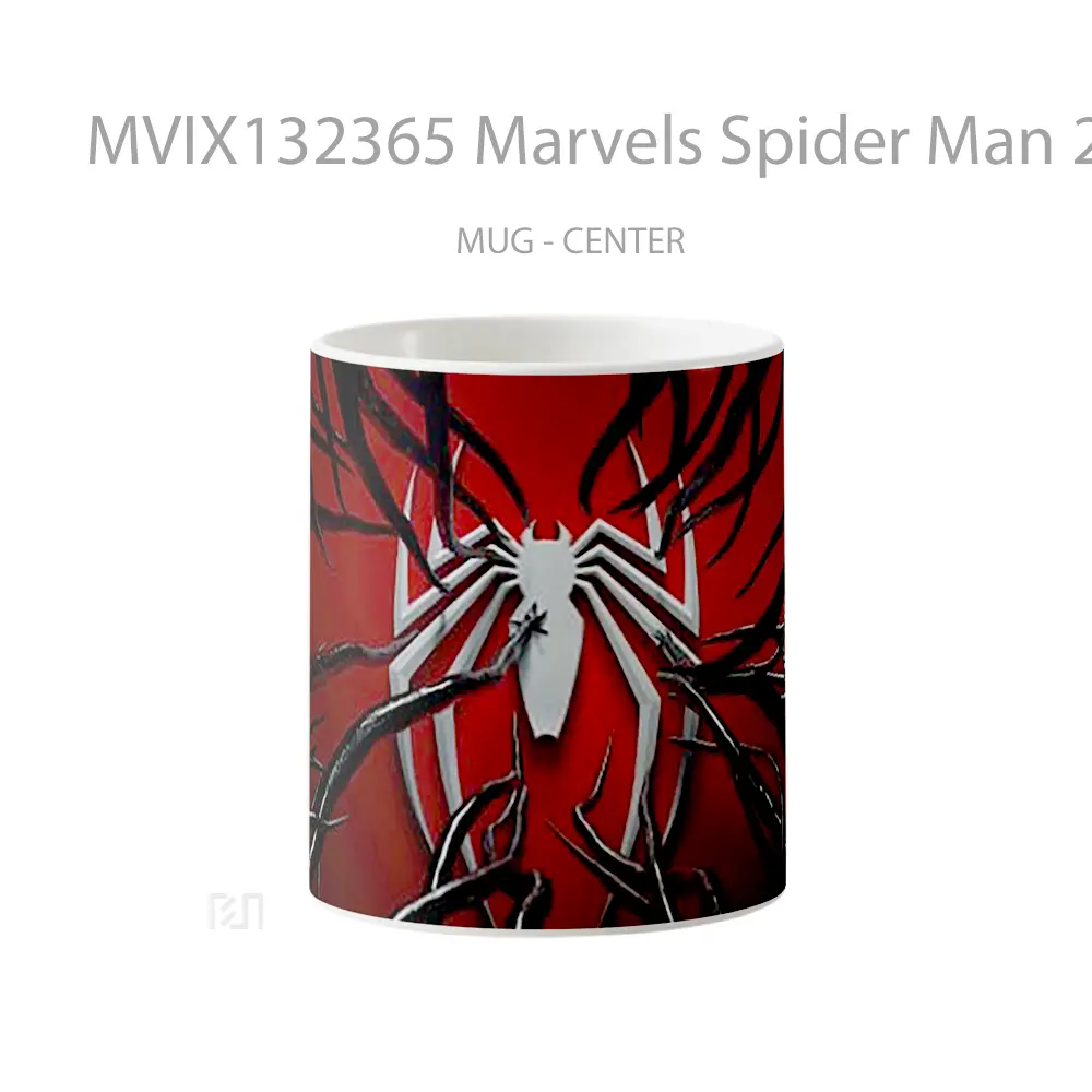 Mug Marvels Spider Man 2 Venom Symbiote Logo Gelas Superhero