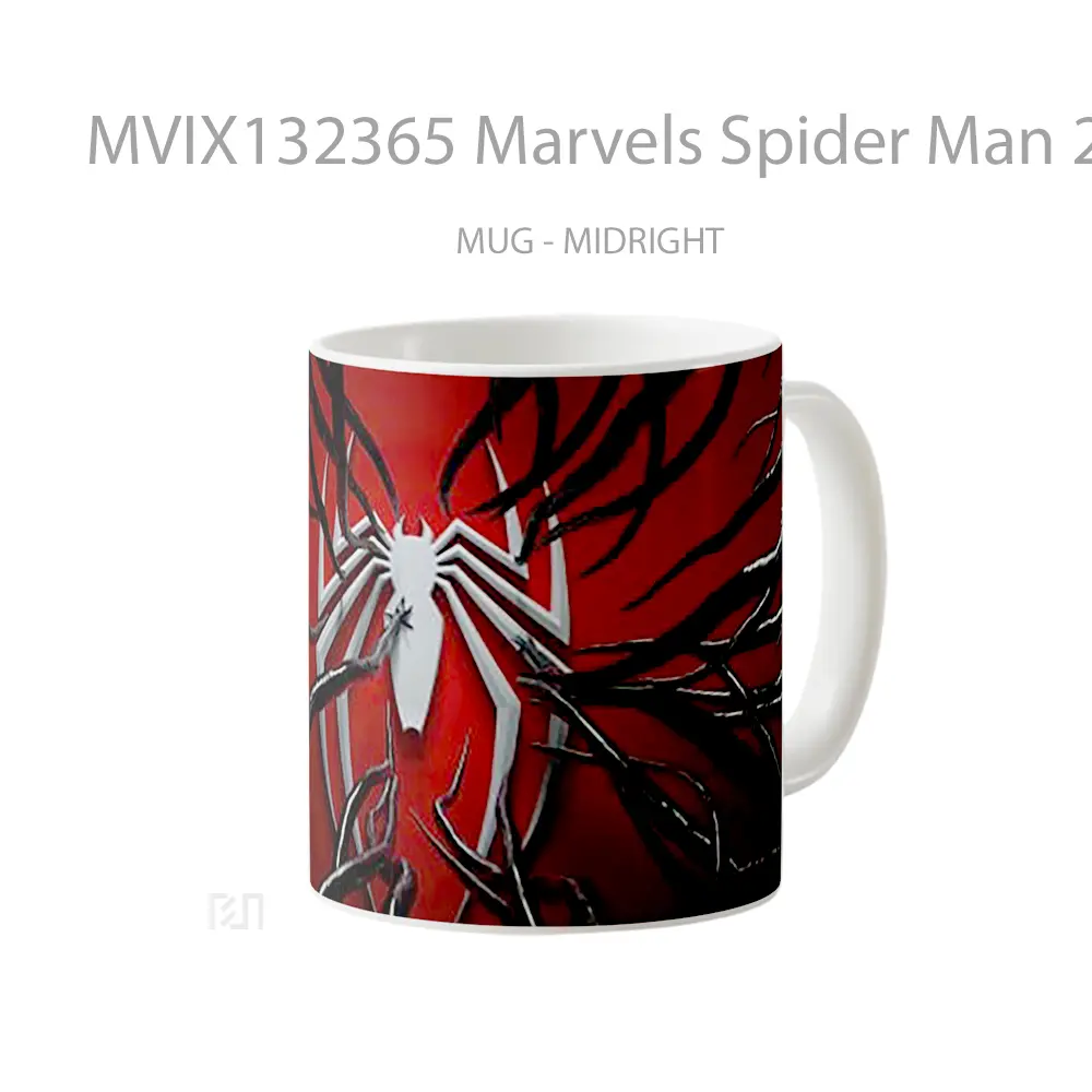 Mug Marvels Spider Man 2 Venom Symbiote Logo Gelas Superhero - All-side / Desain