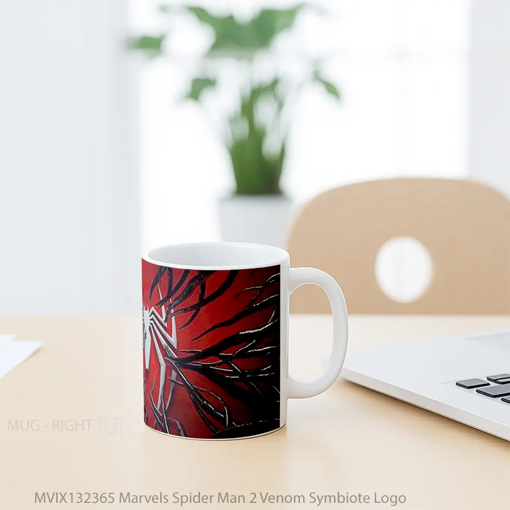 Mug Marvels Spider Man 2 Venom Symbiote Logo Gelas Superhero - All-side / Desain