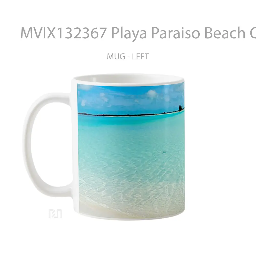 Mug Playa Paraiso Beach Cuba Gelas Pemandangan Alam - All-side / Desain