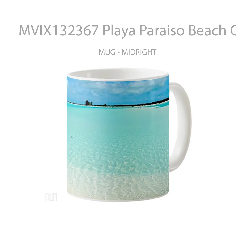 Mug Playa Paraiso Beach Cuba Gelas Pemandangan Alam - All-side / Desain