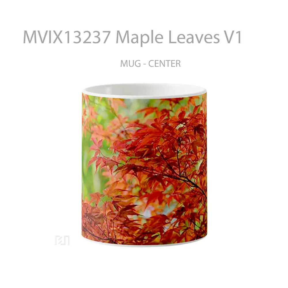 Mug Maple Leaves V1 Gelas Keramik Unik