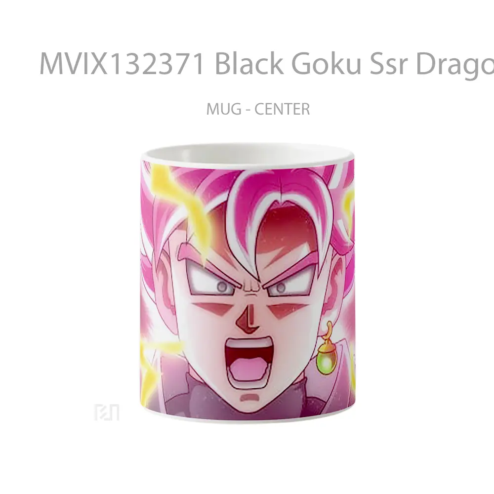 Mug Black Goku Ssr Dragon Ball Super V1 Cangkir Anime
