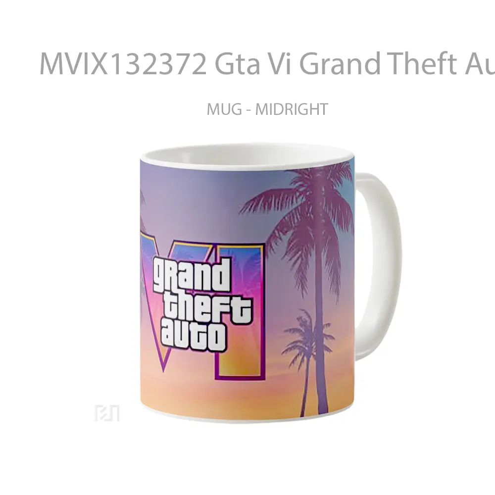 Mug Gta Vi Grand Theft Auto 6 V2 Gelas Keramik Unik - All-side / Desain