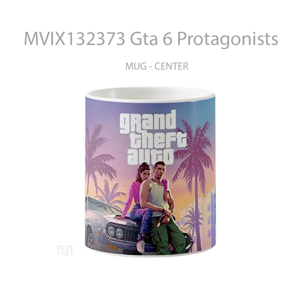 Mug Gta 6 Protagonists Gelas Keramik Unik