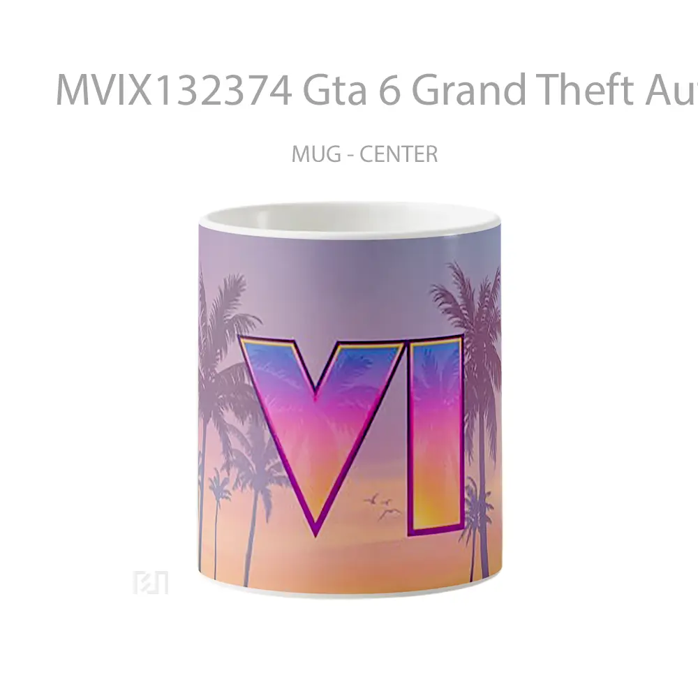 Mug Gta 6 Grand Theft Auto Vi Gelas Keramik Unik