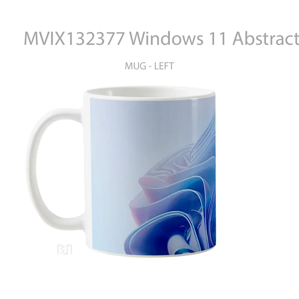 Mug Windows 11 Abstract Light Gelas Seni Modern - All-side / Desain