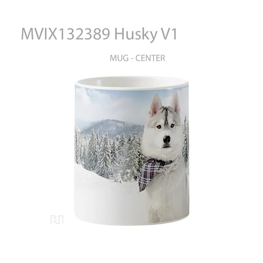 Mug Husky V1 Gelas Keramik Unik