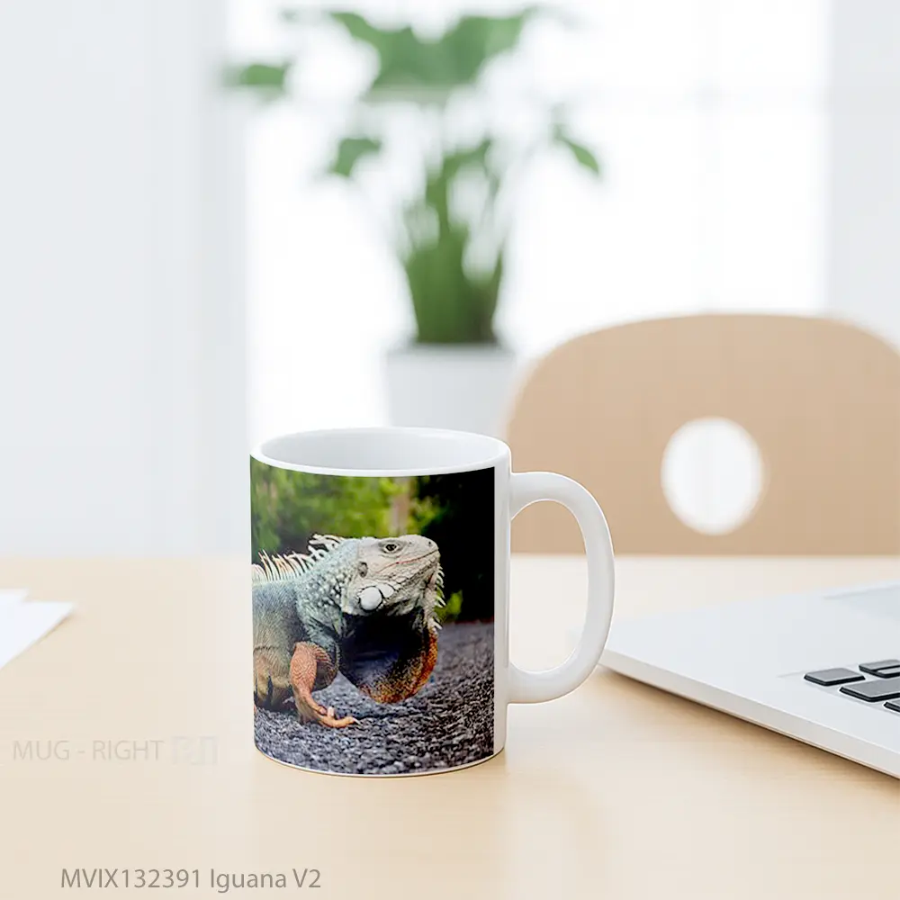 Mug Iguana V2 Gelas Keramik Unik - All-side / Desain