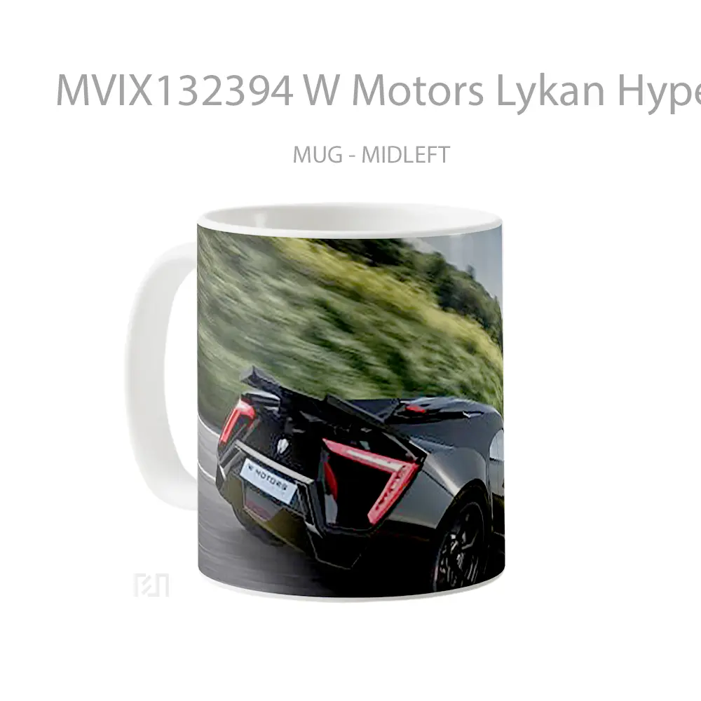 Mug W Motors Lykan Hypersport V2 Gelas Keramik Unik - All-side / Desain