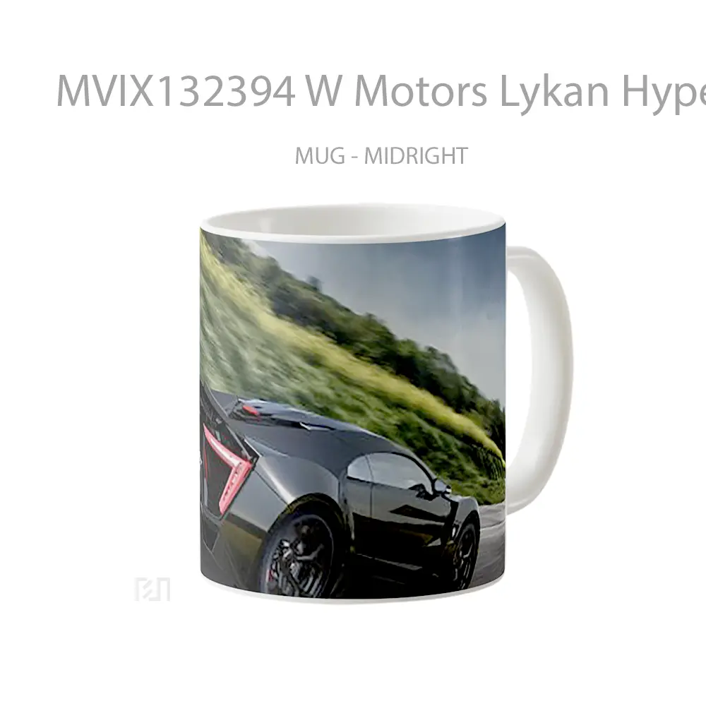 Mug W Motors Lykan Hypersport V2 Gelas Keramik Unik - All-side / Desain
