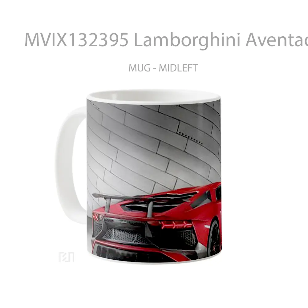 Mug Lamborghini Aventador Lp 750 Cangkir Mobil - All-side / Desain