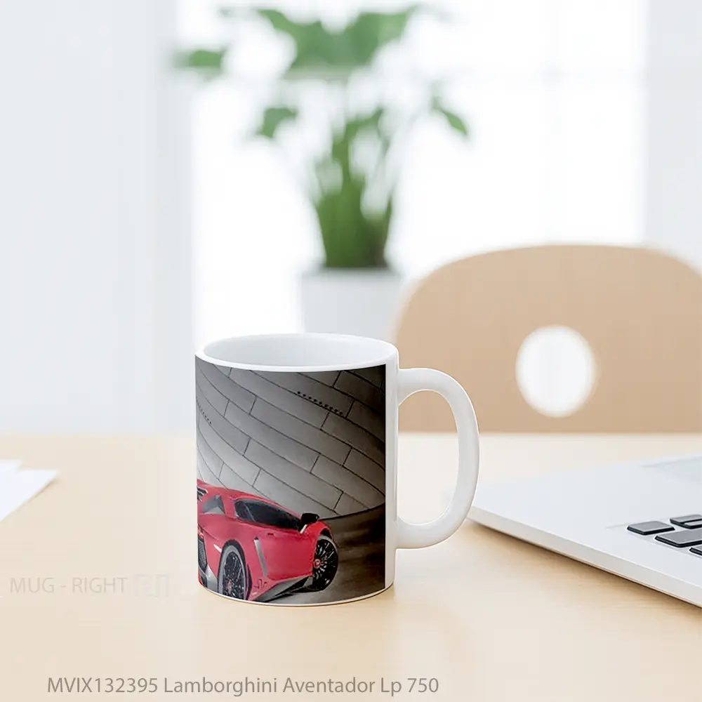 Mug Lamborghini Aventador Lp 750 Cangkir Mobil - All-side / Desain