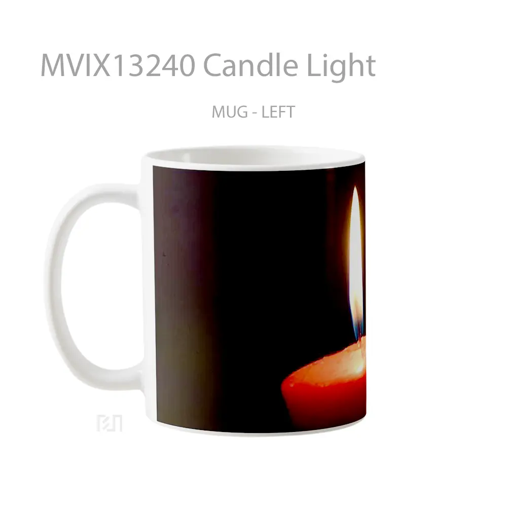 Mug Candle Light Gelas Keramik Unik - All-side / Desain