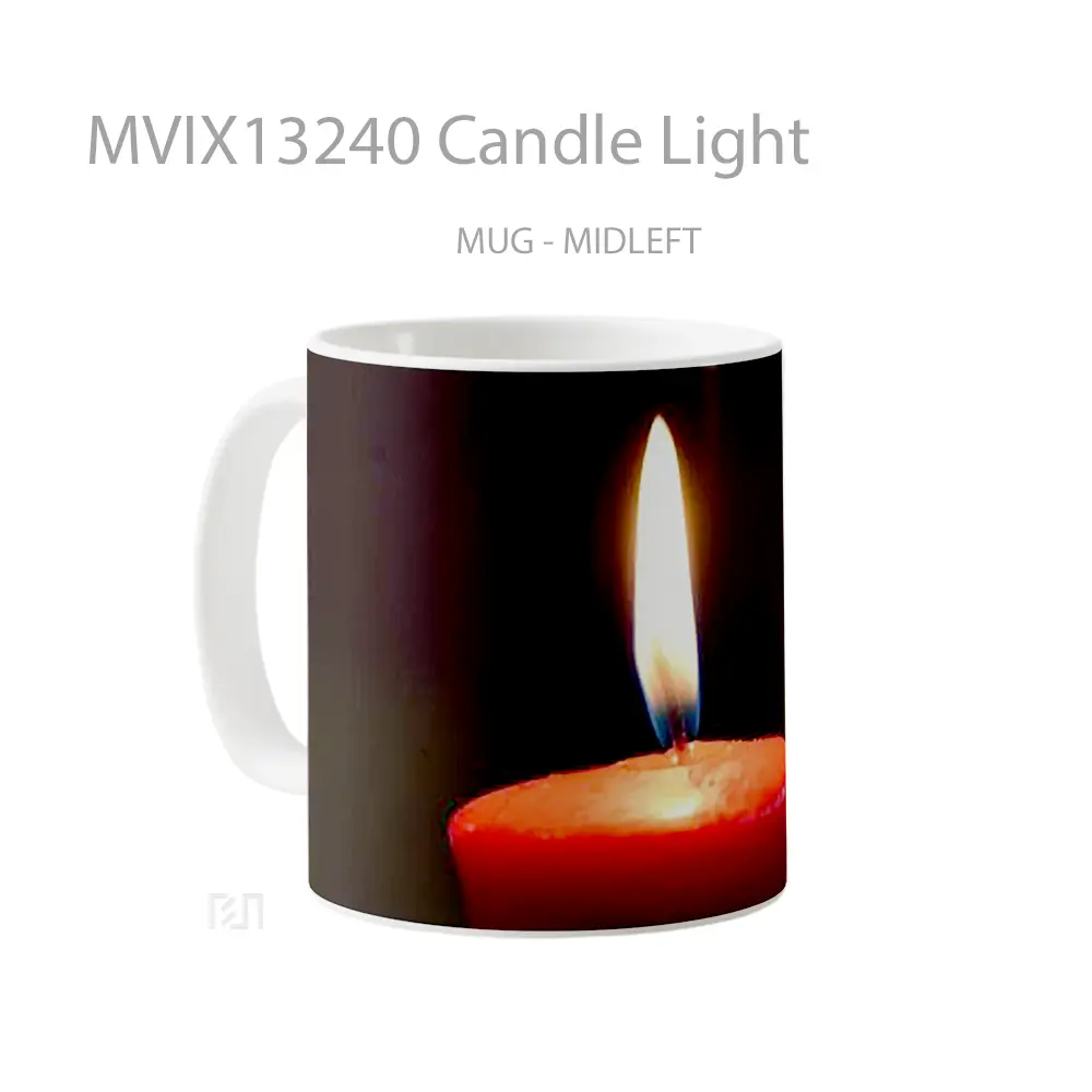 Mug Candle Light Gelas Keramik Unik - All-side / Desain