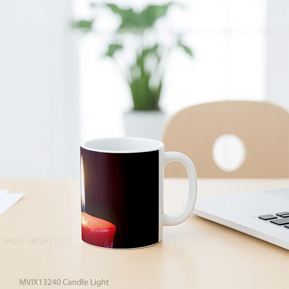 Mug Candle Light Gelas Keramik Unik - All-side / Desain