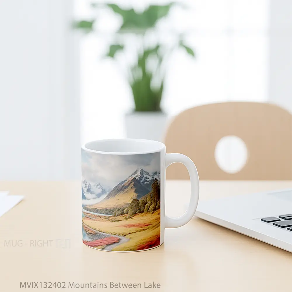 Mug Mountains Between Lake Gelas Pemandangan Alam - All-side / Desain