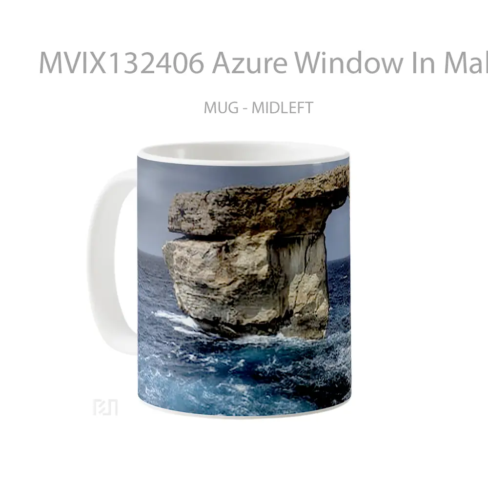 Mug Azure Window In Malta Gelas Keramik Unik - All-side / Desain