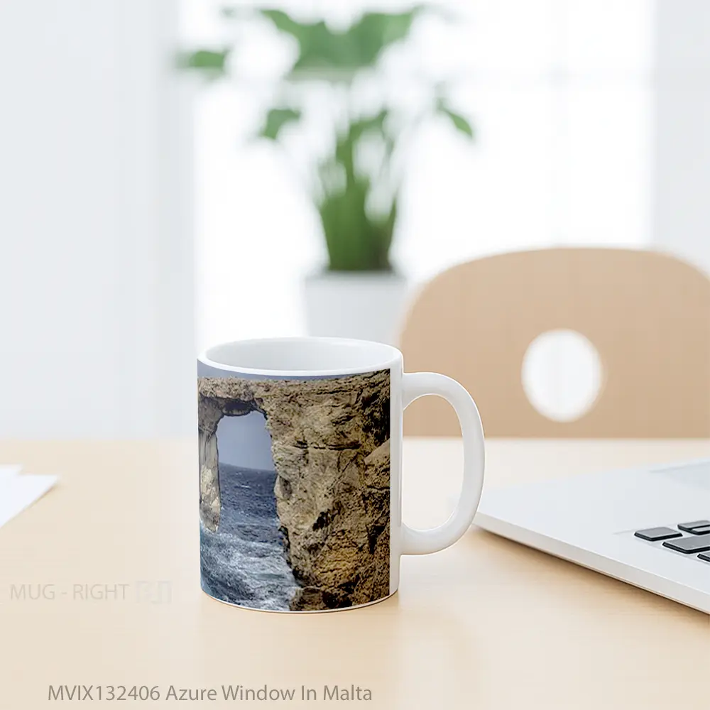 Mug Azure Window In Malta Gelas Keramik Unik - All-side / Desain