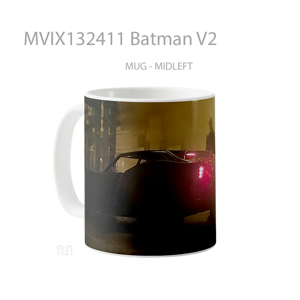 Mug Batman V2 Gelas Superhero - All-side / Desain