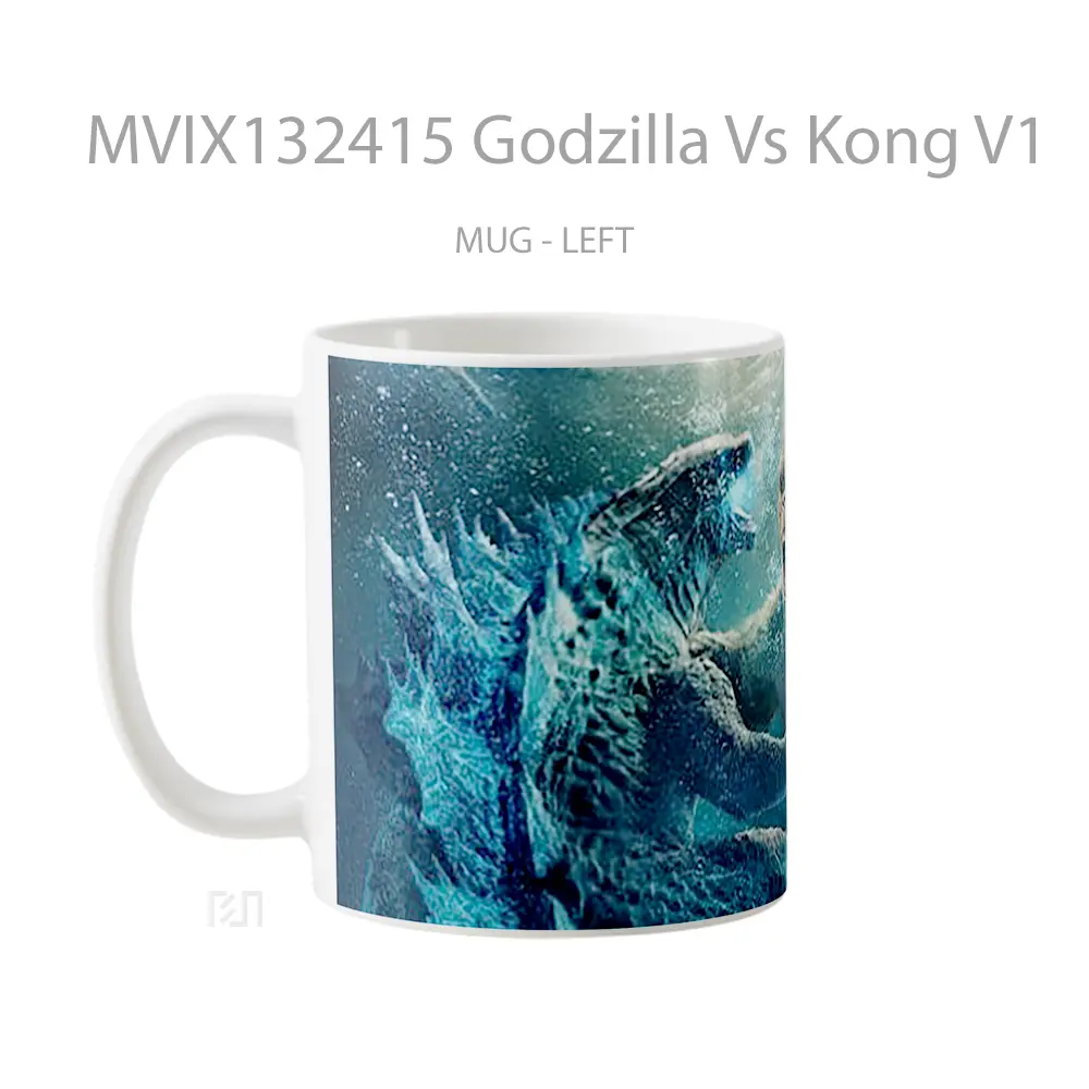 Mug Godzilla Vs Kong V1 Gelas Keramik Unik - All-side / Desain