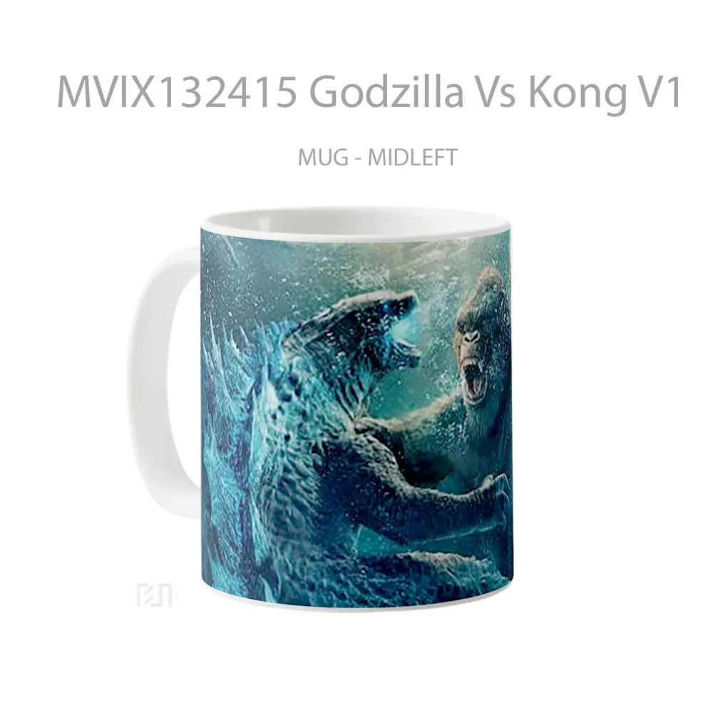 Mug Godzilla Vs Kong V1 Gelas Keramik Unik - All-side / Desain
