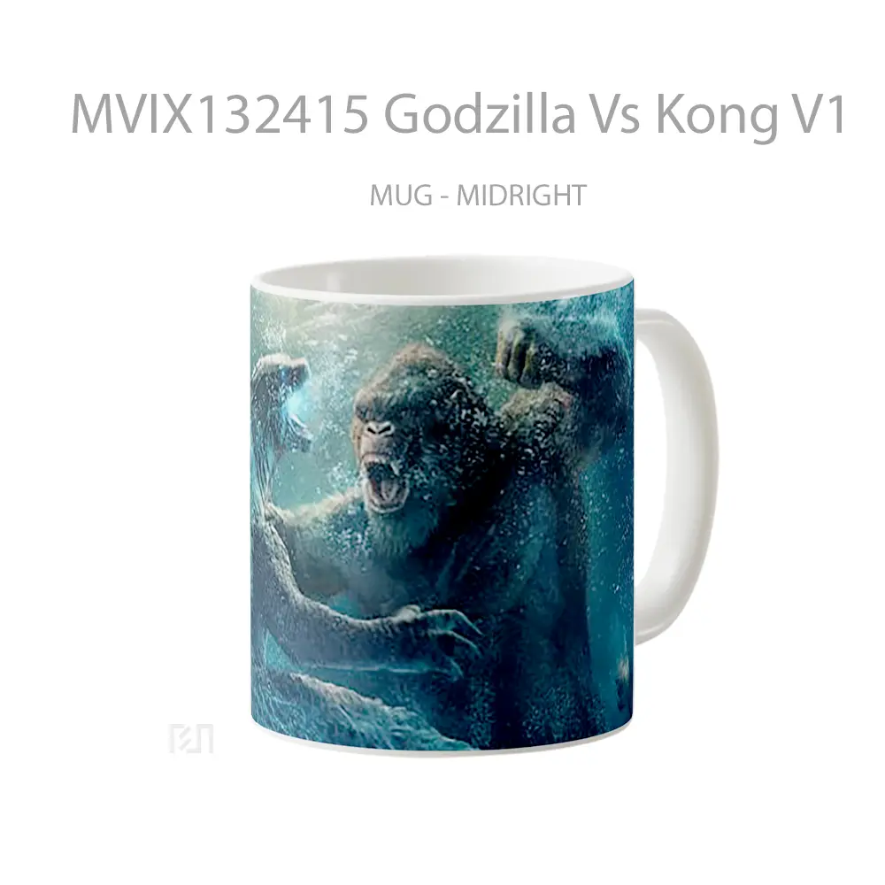 Mug Godzilla Vs Kong V1 Gelas Keramik Unik - All-side / Desain