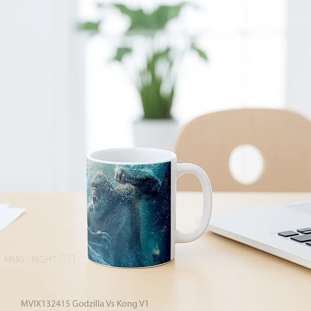 Mug Godzilla Vs Kong V1 Gelas Keramik Unik - All-side / Desain