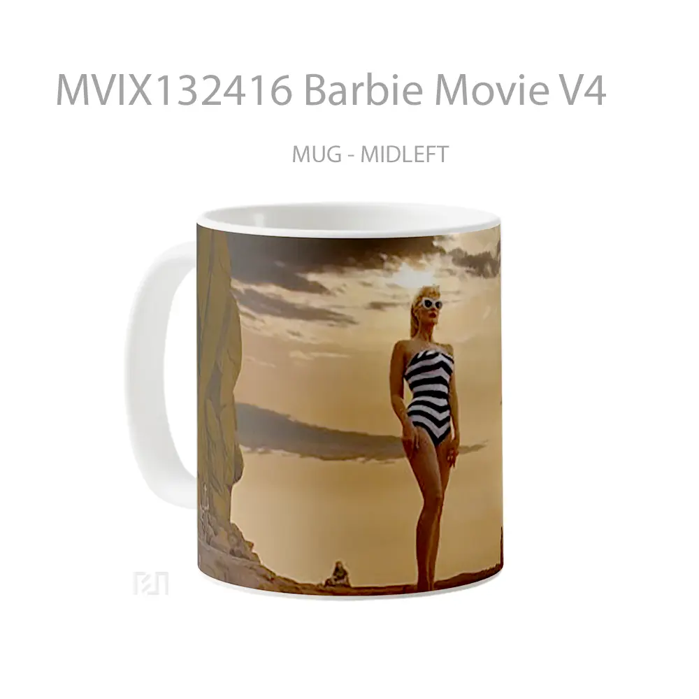 Mug Barbie Movie V4 Gelas Keramik Unik - All-side / Desain