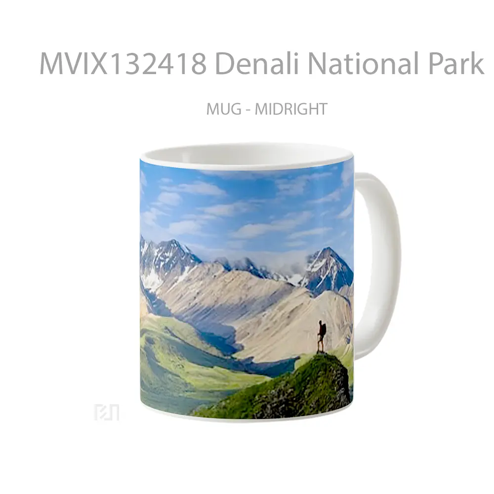 Mug Denali National Park Gelas Keramik Unik - All-side / Desain